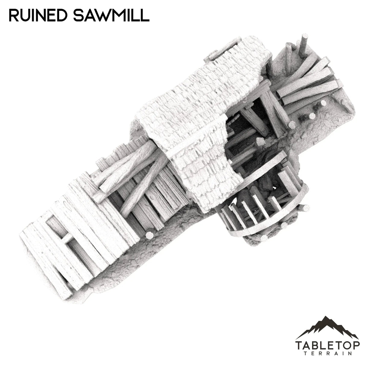 Tabletop Terrain Ruins Ruined Sawmill