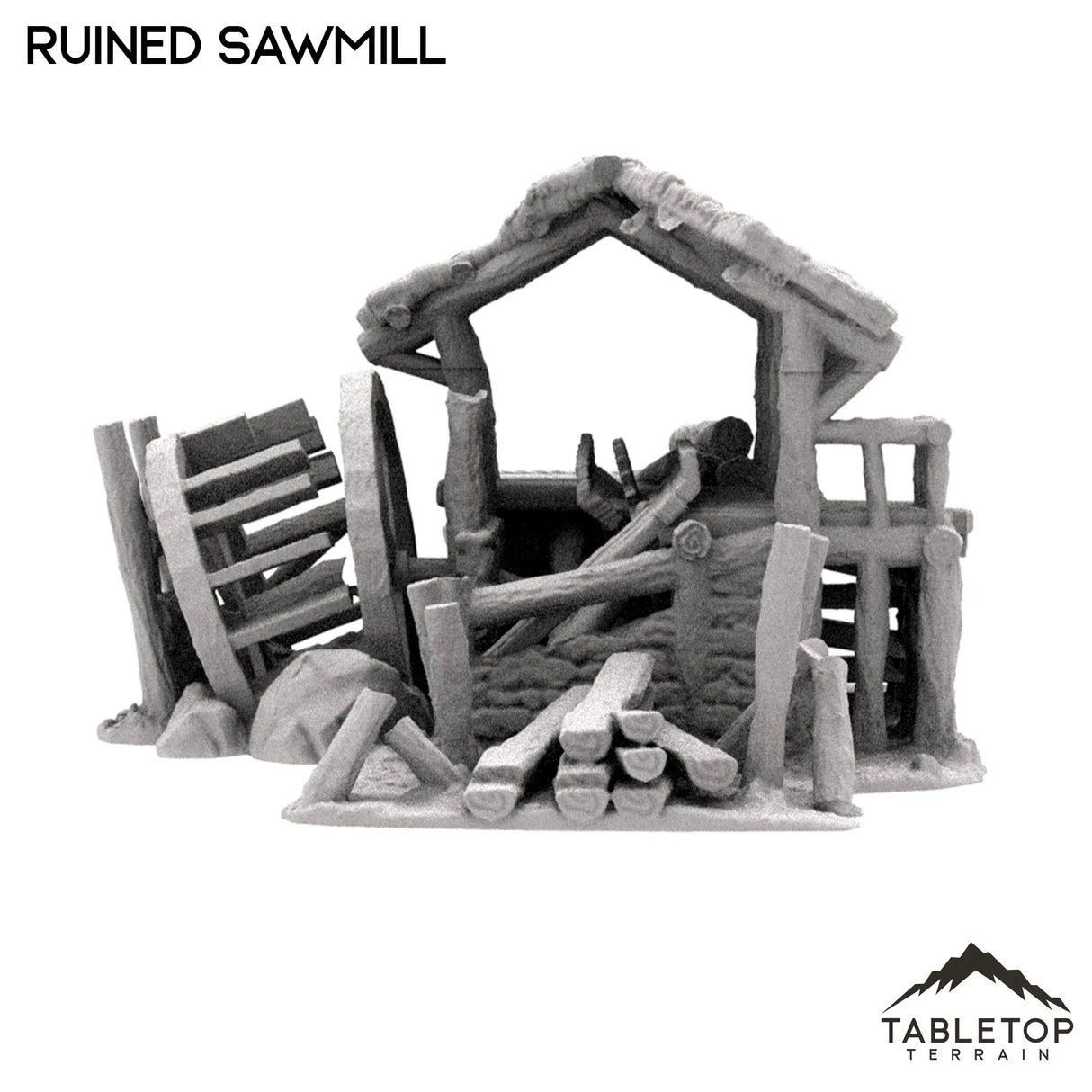 Tabletop Terrain Ruins Ruined Sawmill