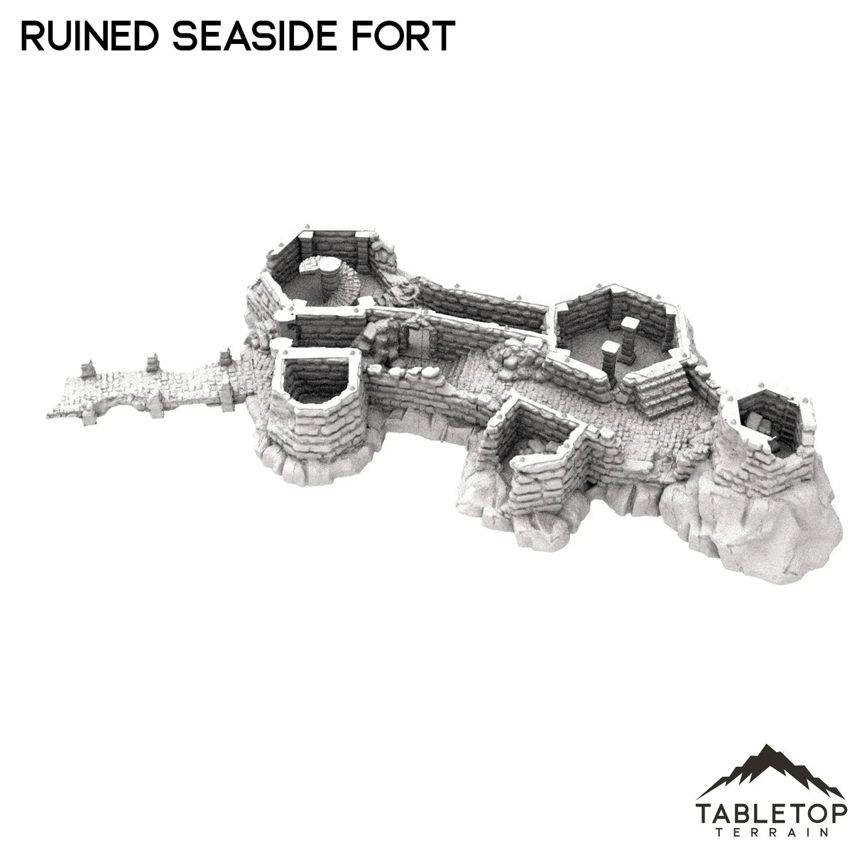 Tabletop Terrain Ruins Ruined Seaside Fort
