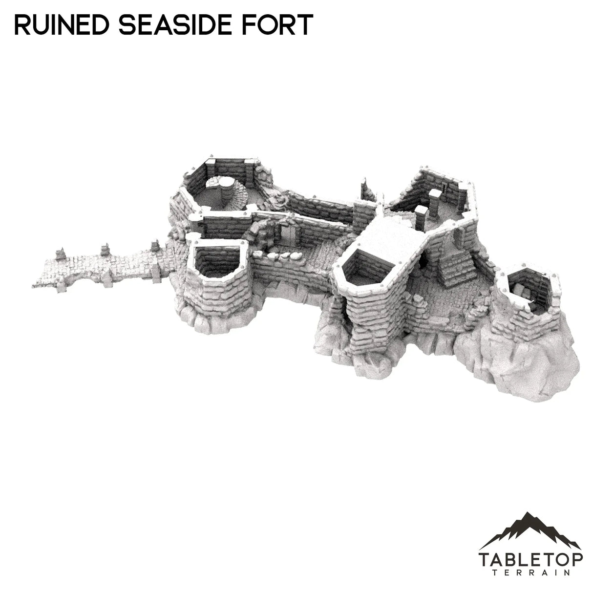 Tabletop Terrain Ruins Ruined Seaside Fort