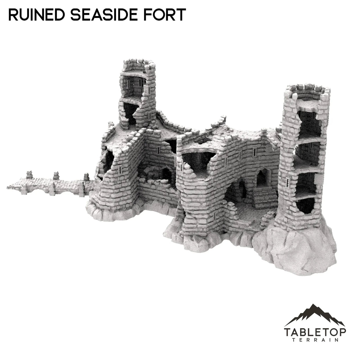 Tabletop Terrain Ruins Ruined Seaside Fort