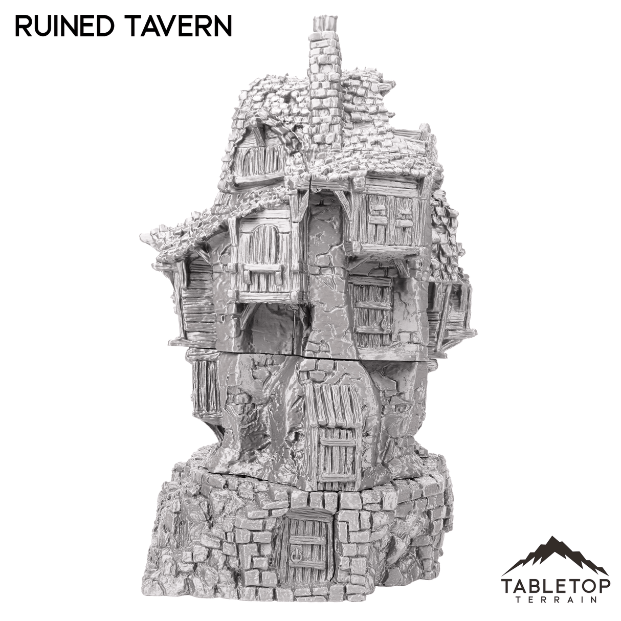 Tabletop Terrain Ruins Ruined Tavern - Hagglethorn Hollow - Fantasy Ruins