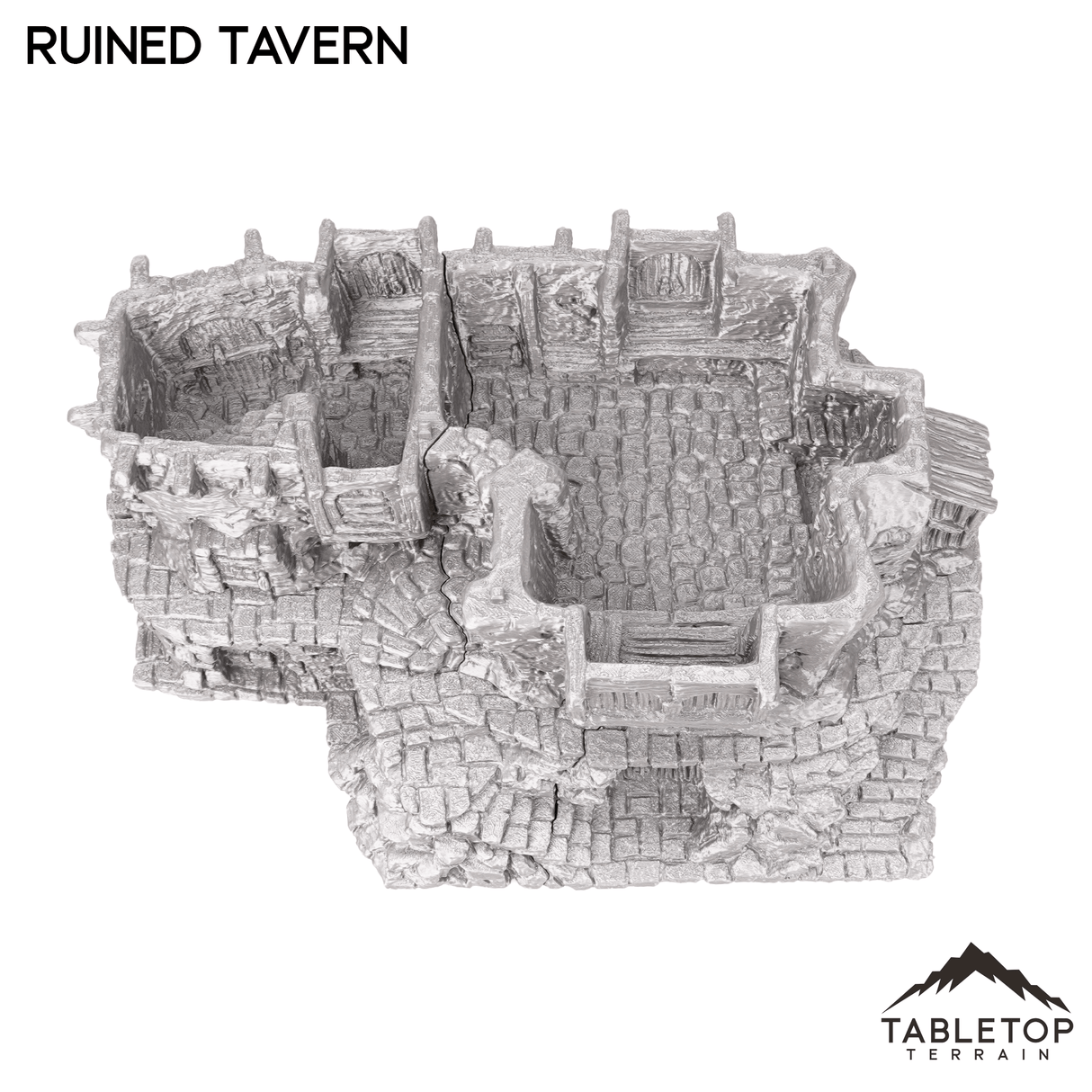 Tabletop Terrain Ruins Ruined Tavern - Hagglethorn Hollow - Fantasy Ruins