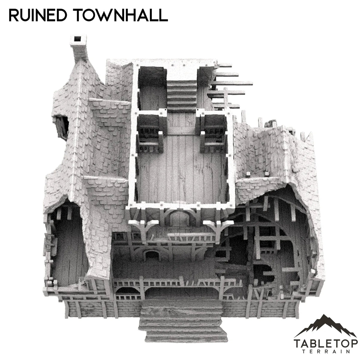 Tabletop Terrain Ruins Ruined Townhall