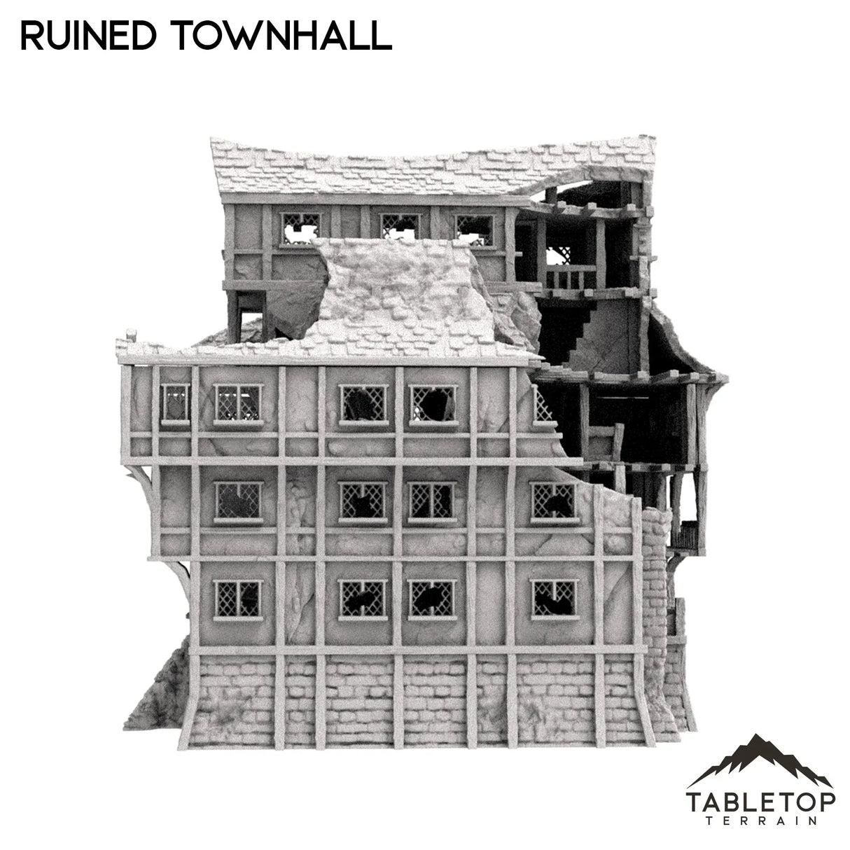 Tabletop Terrain Ruins Ruined Townhall
