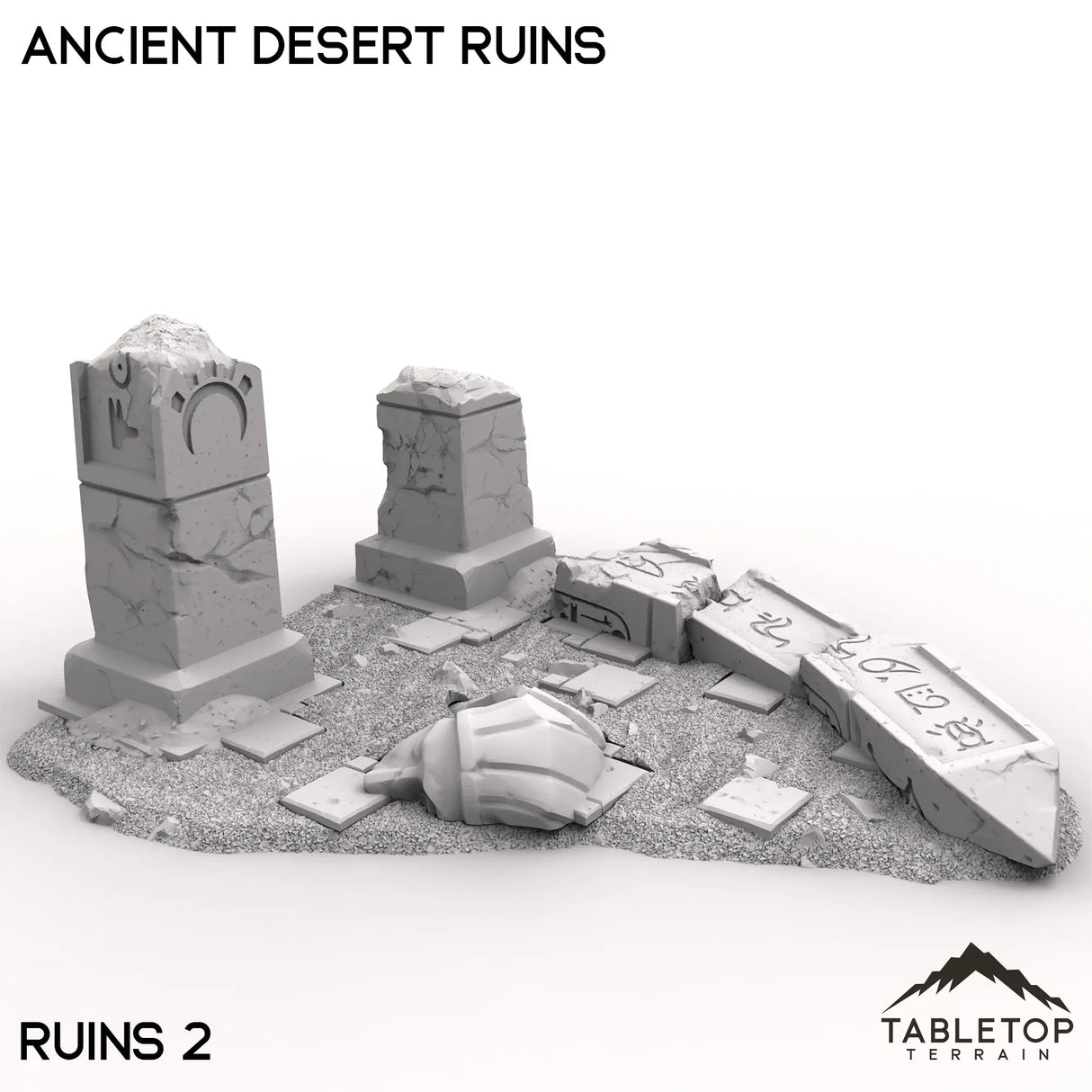 Tabletop Terrain Ruins Ruins 2 / 32mm Ancient Desert Ruins
