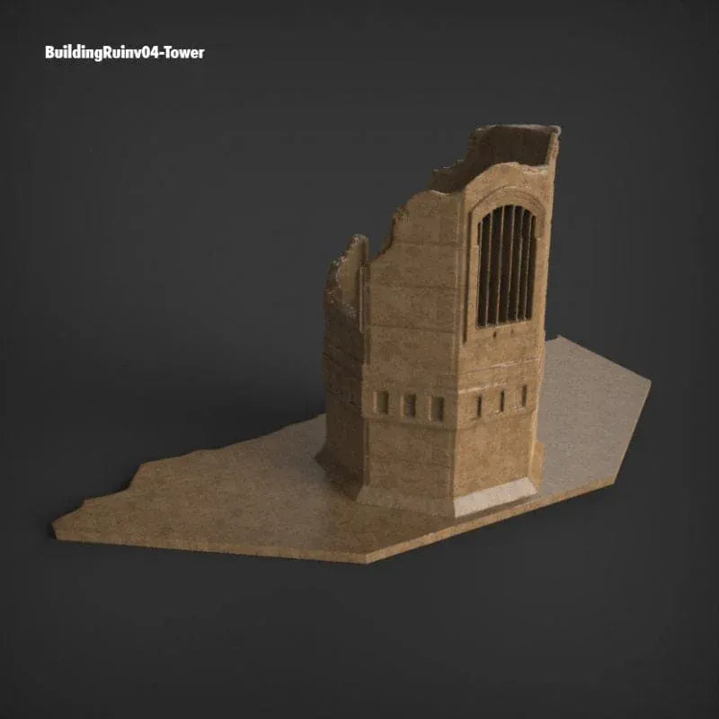Tabletop Terrain Ruins Stalingrad Ruins A - WWII Building