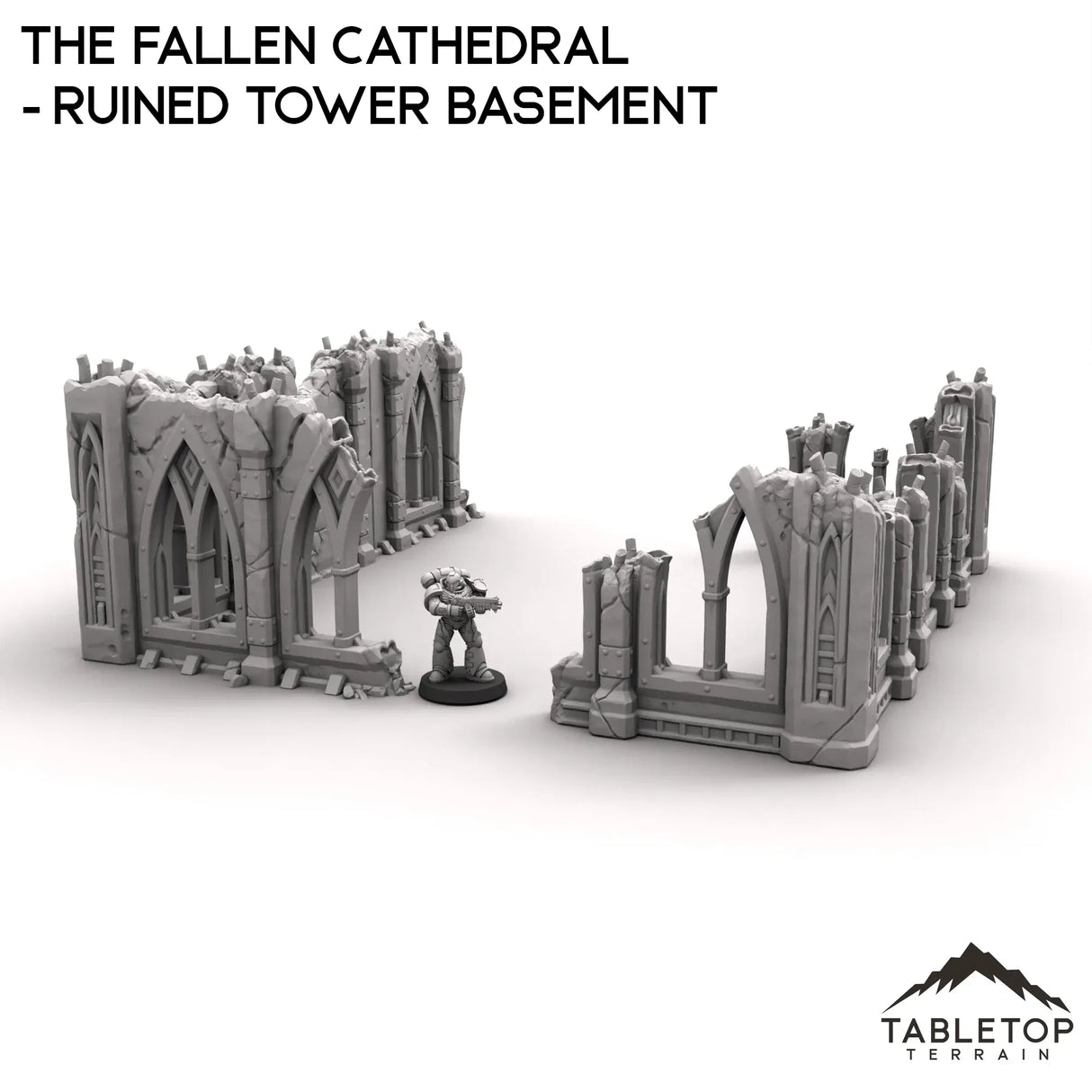 Tabletop Terrain Ruins The Fallen Cathedral - Ruined Tower Basement