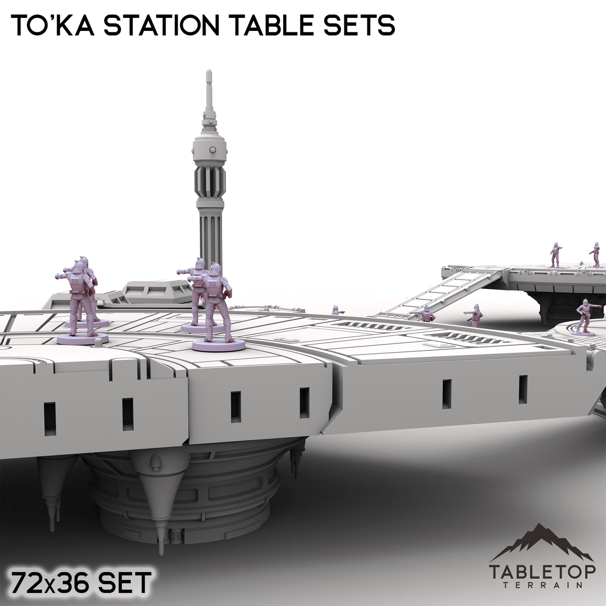 Tabletop Terrain Ruins To'ka Station Table Sets