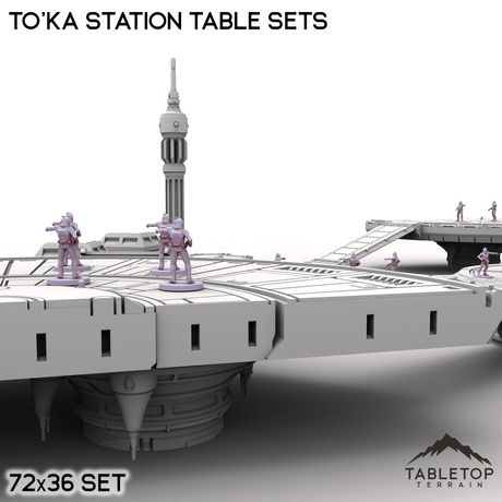 Tabletop Terrain Ruins To'ka Station Table Sets