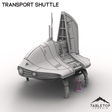 Tabletop Terrain Ruins Transport Shuttle - To'ka Station