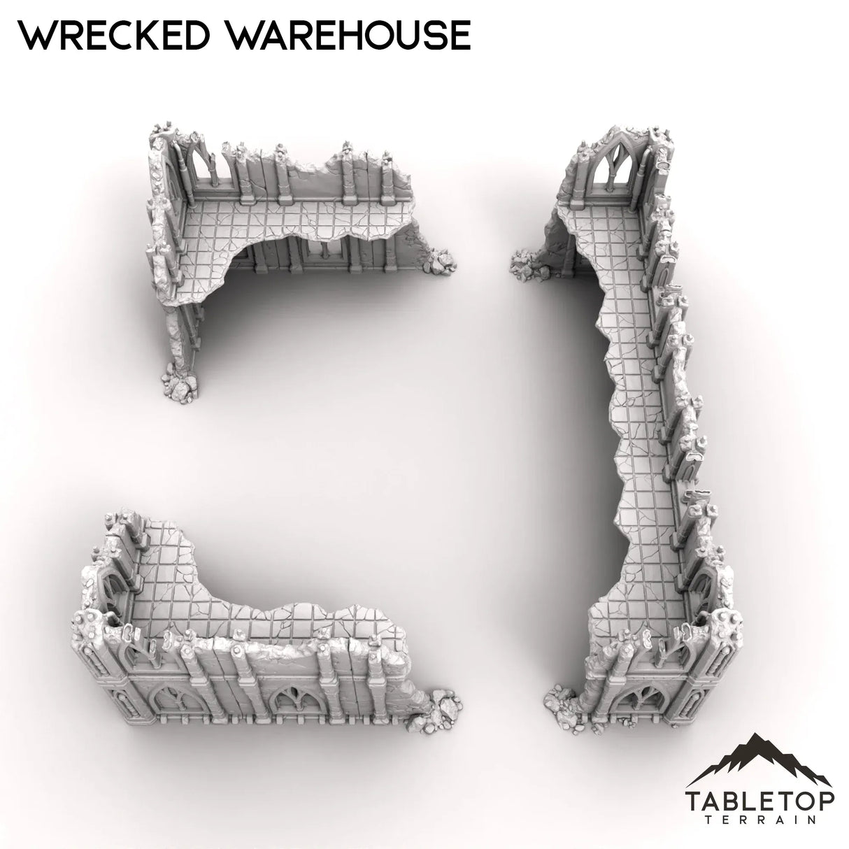 Tabletop Terrain Ruins Wrecked Warehouse