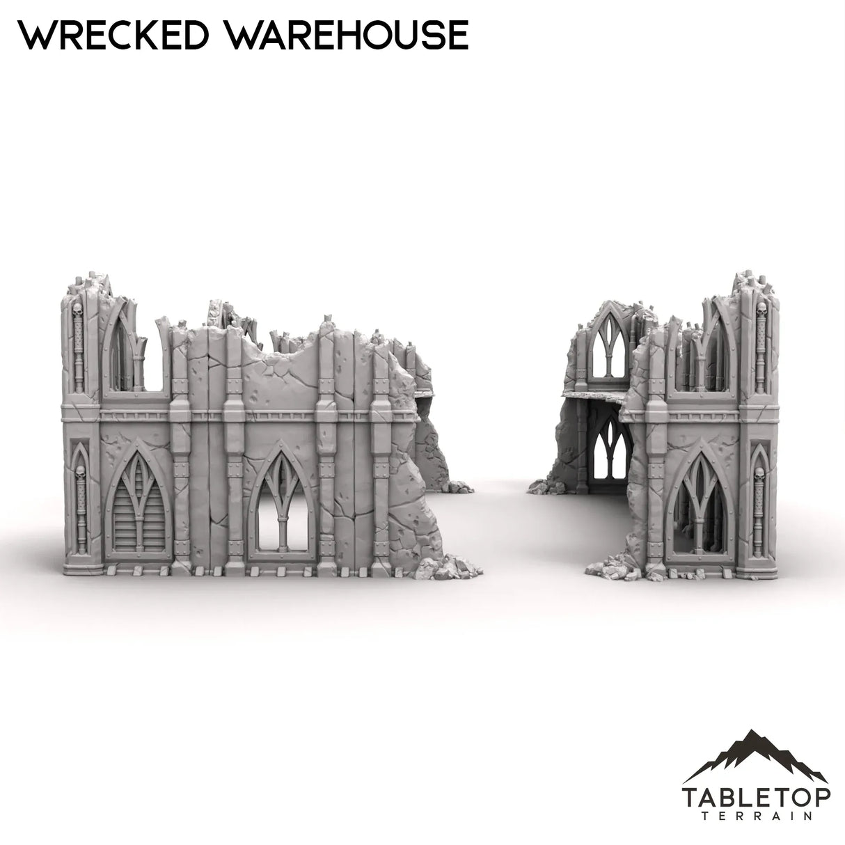 Tabletop Terrain Ruins Wrecked Warehouse