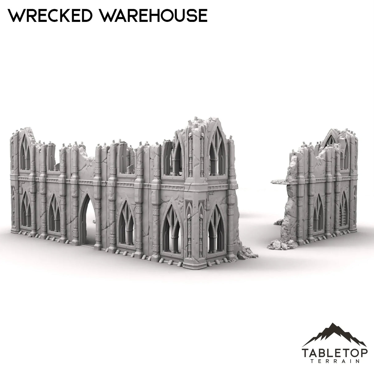 Tabletop Terrain Ruins Wrecked Warehouse