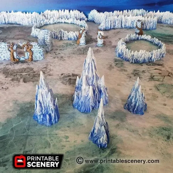 Tabletop Terrain Scatter Terrain 15mm / Plain Spikes Tormented Scatter - Demon Fantasy Scatter Terrain