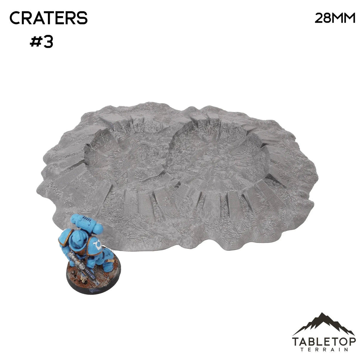 Tabletop Terrain Scatter Terrain 32mm / Crater 3 Craters