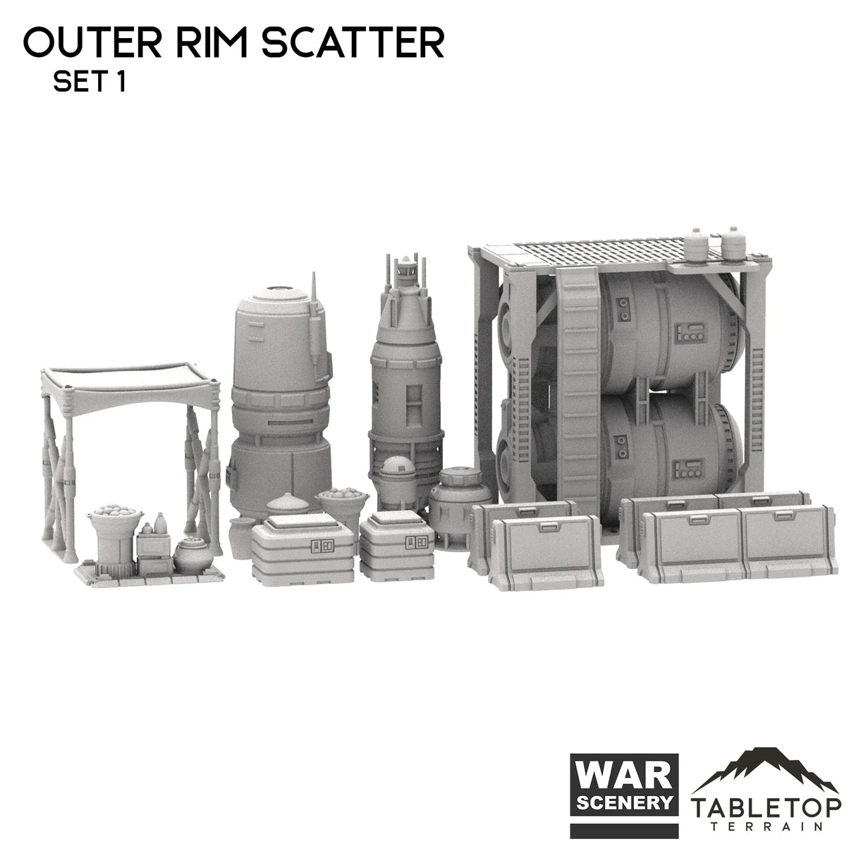Tabletop Terrain Scatter Terrain 40mm / Both Sets Outer Rim Scatter