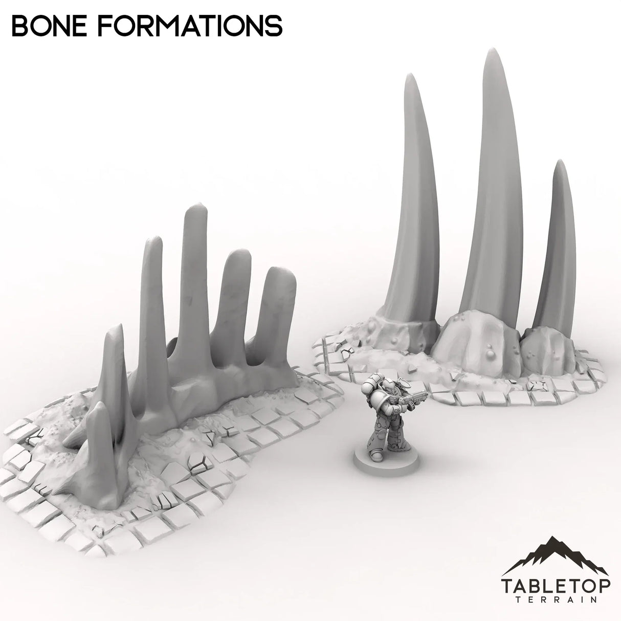 Tabletop Terrain Scatter Terrain Bone Formations - Miasma, Blight World