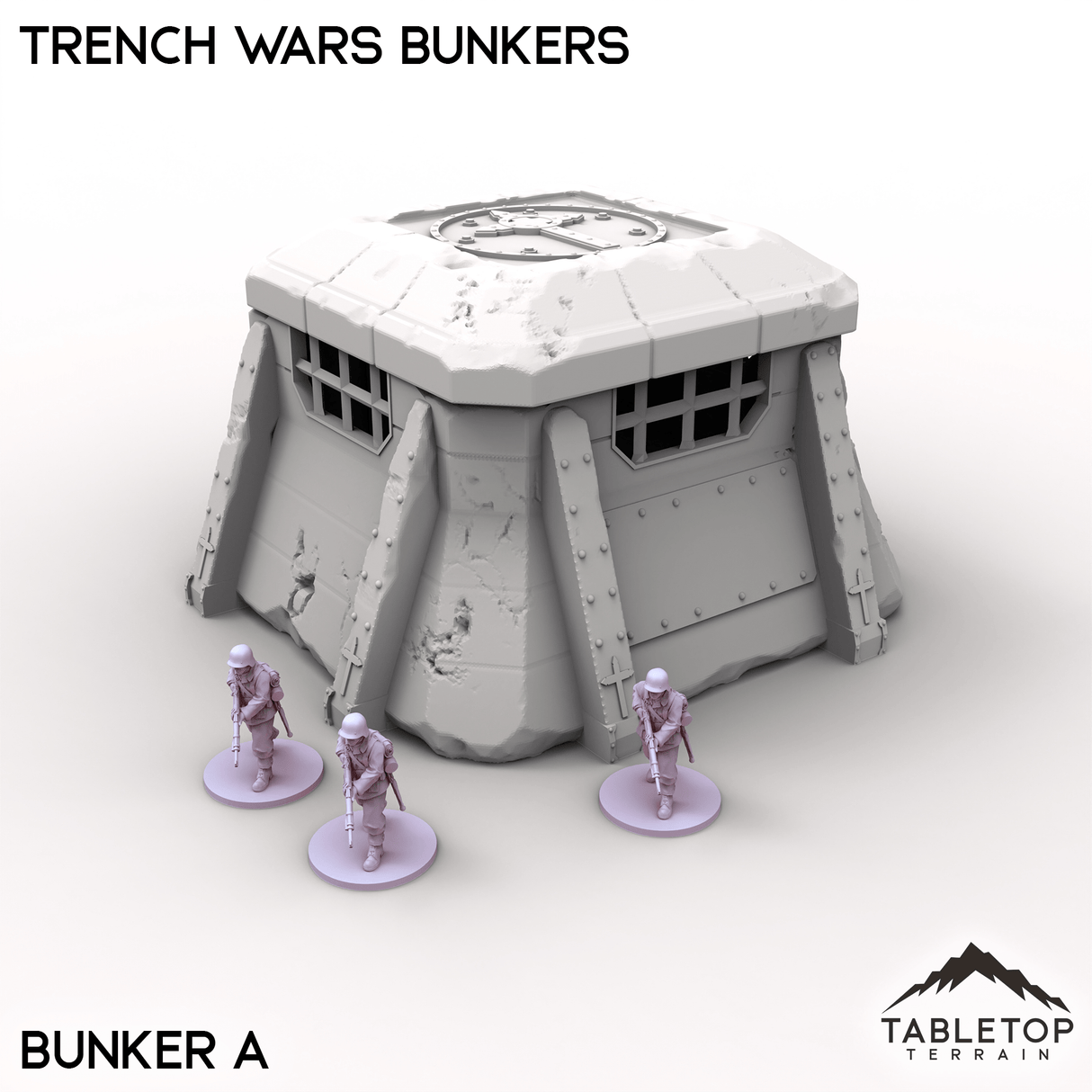Tabletop Terrain Scatter Terrain Bunker A / 32mm Trench Wars Bunkers