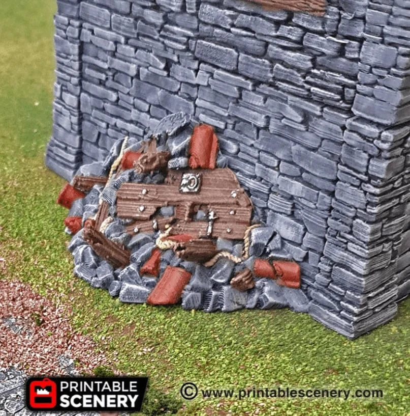 Tabletop Terrain Scatter Terrain Clorehaven Rubble - Scatter Terrain