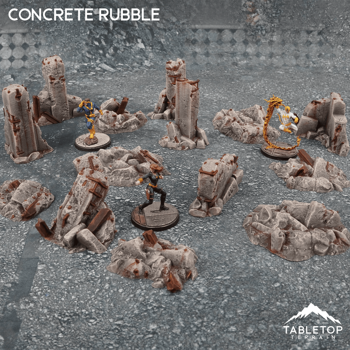 Tabletop Terrain Scatter Terrain Concrete Rubble