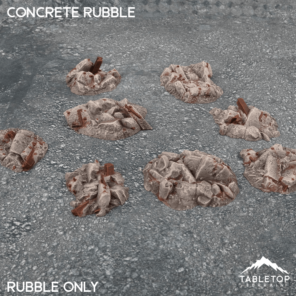 Tabletop Terrain Scatter Terrain Concrete Rubble