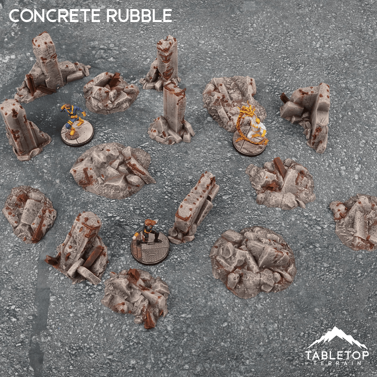 Tabletop Terrain Scatter Terrain Concrete Rubble