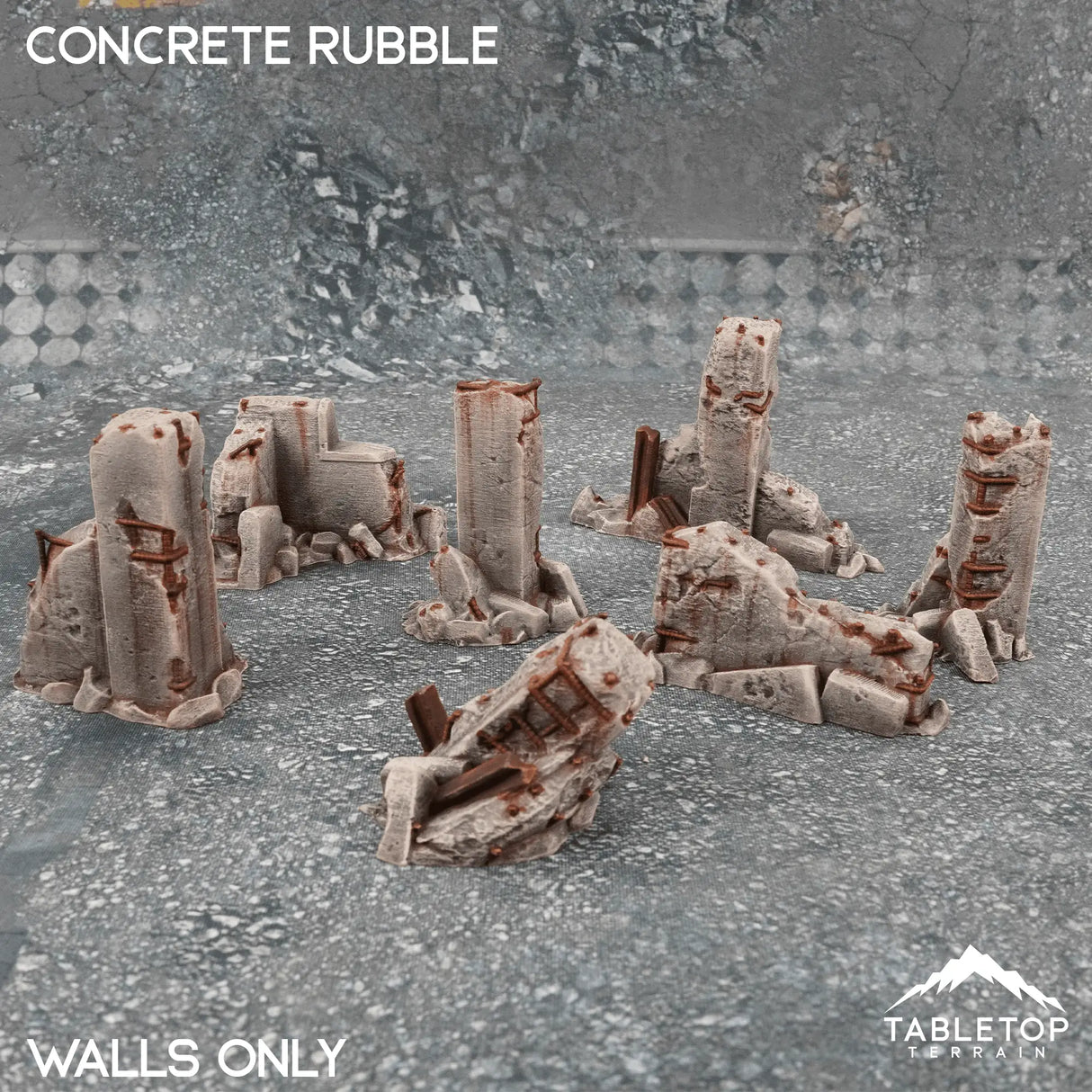 Tabletop Terrain Scatter Terrain Concrete Rubble