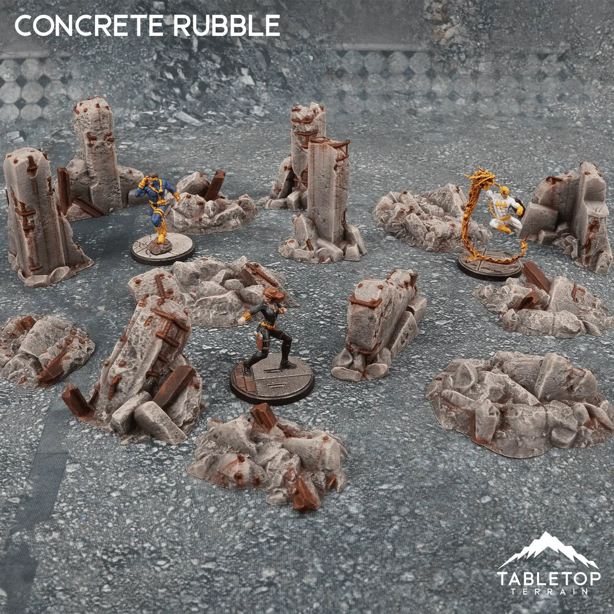 Tabletop Terrain Scatter Terrain Concrete Rubble