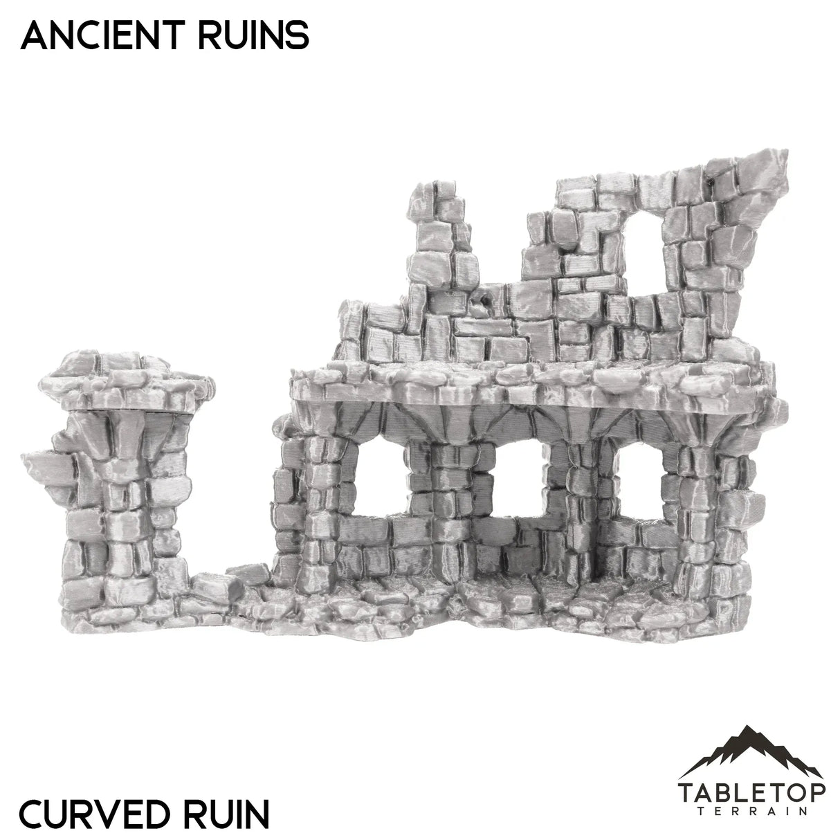 Tabletop Terrain Scatter Terrain Curved Ruins 32mm Hagglethorn Ancient Ruins - Scatter Terrain