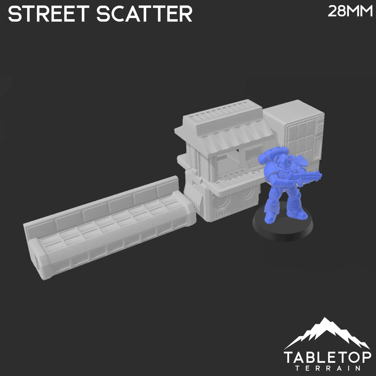 Tabletop Terrain Scatter Terrain Cyberpunk Street Scatter - Cyberpunk Scatter Terrain