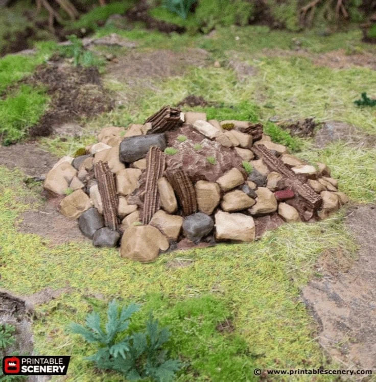 Tabletop Terrain Scatter Terrain Debris Piles - Hagglethorn Hollow - Scatter Terrain