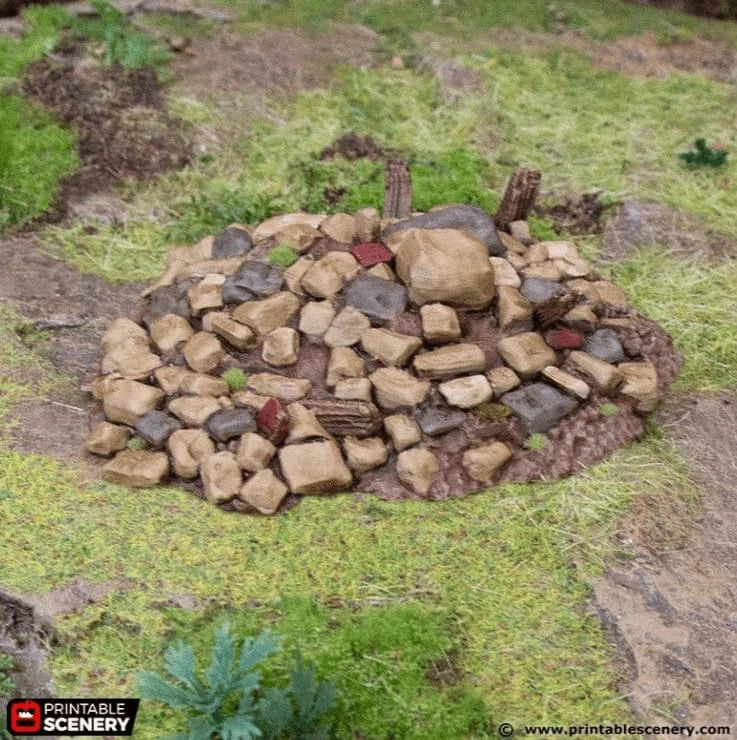 Tabletop Terrain Scatter Terrain Debris Piles - Hagglethorn Hollow - Scatter Terrain