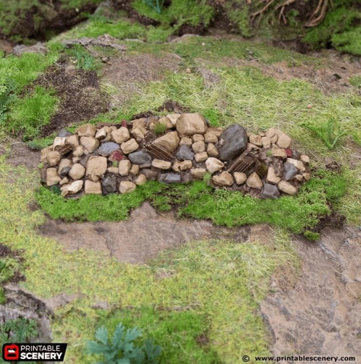 Tabletop Terrain Scatter Terrain Debris Piles - Hagglethorn Hollow - Scatter Terrain