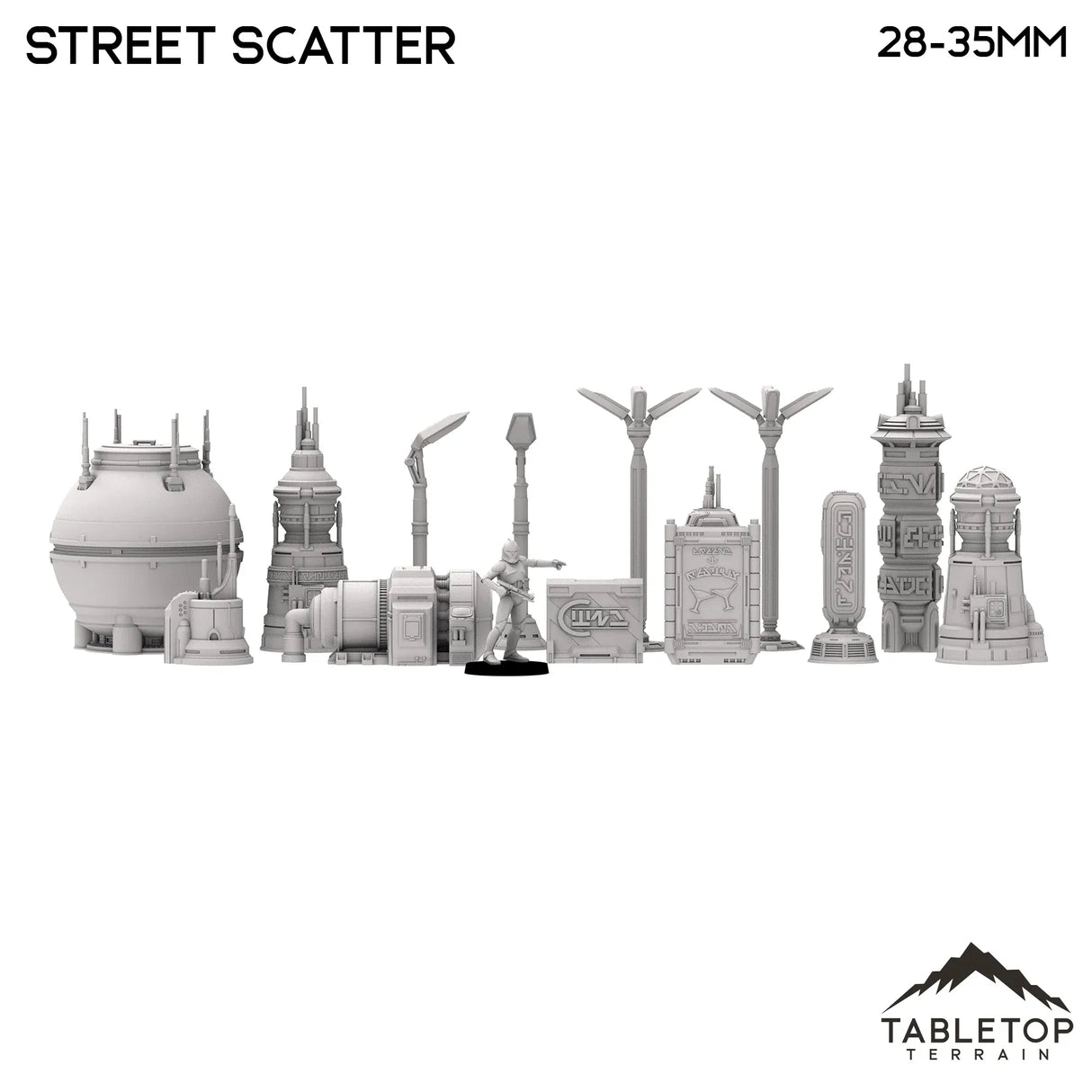 Tabletop Terrain Scatter Terrain Futuristic City Street Scatter