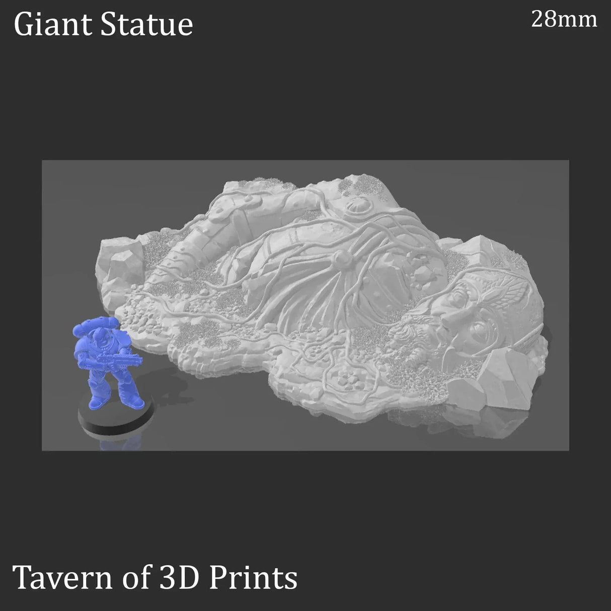 Tabletop Terrain Scatter Terrain Giant Statue - Fantasy Scatter Terrain