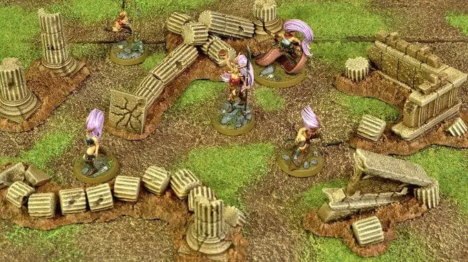 Tabletop Terrain Scatter Terrain Greek Ruins - Fantasy Scatter Terrain