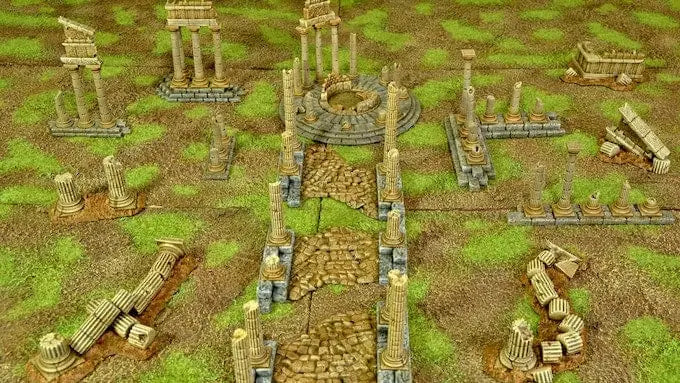 Tabletop Terrain Scatter Terrain Greek Ruins - Fantasy Scatter Terrain