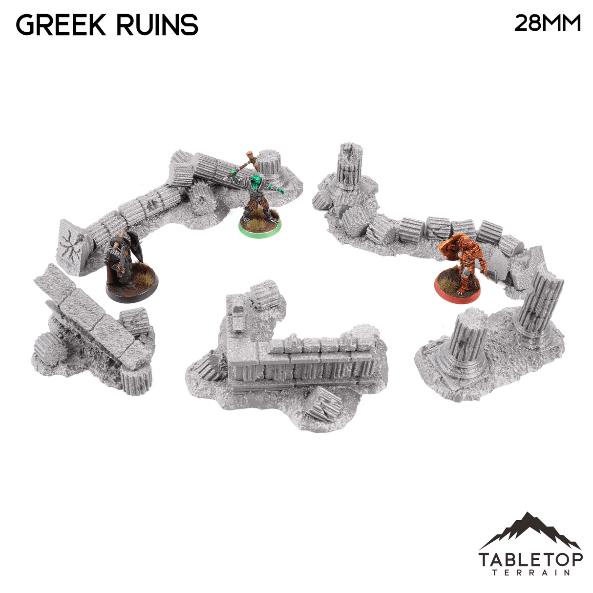 Tabletop Terrain Scatter Terrain Greek Ruins - Fantasy Scatter Terrain