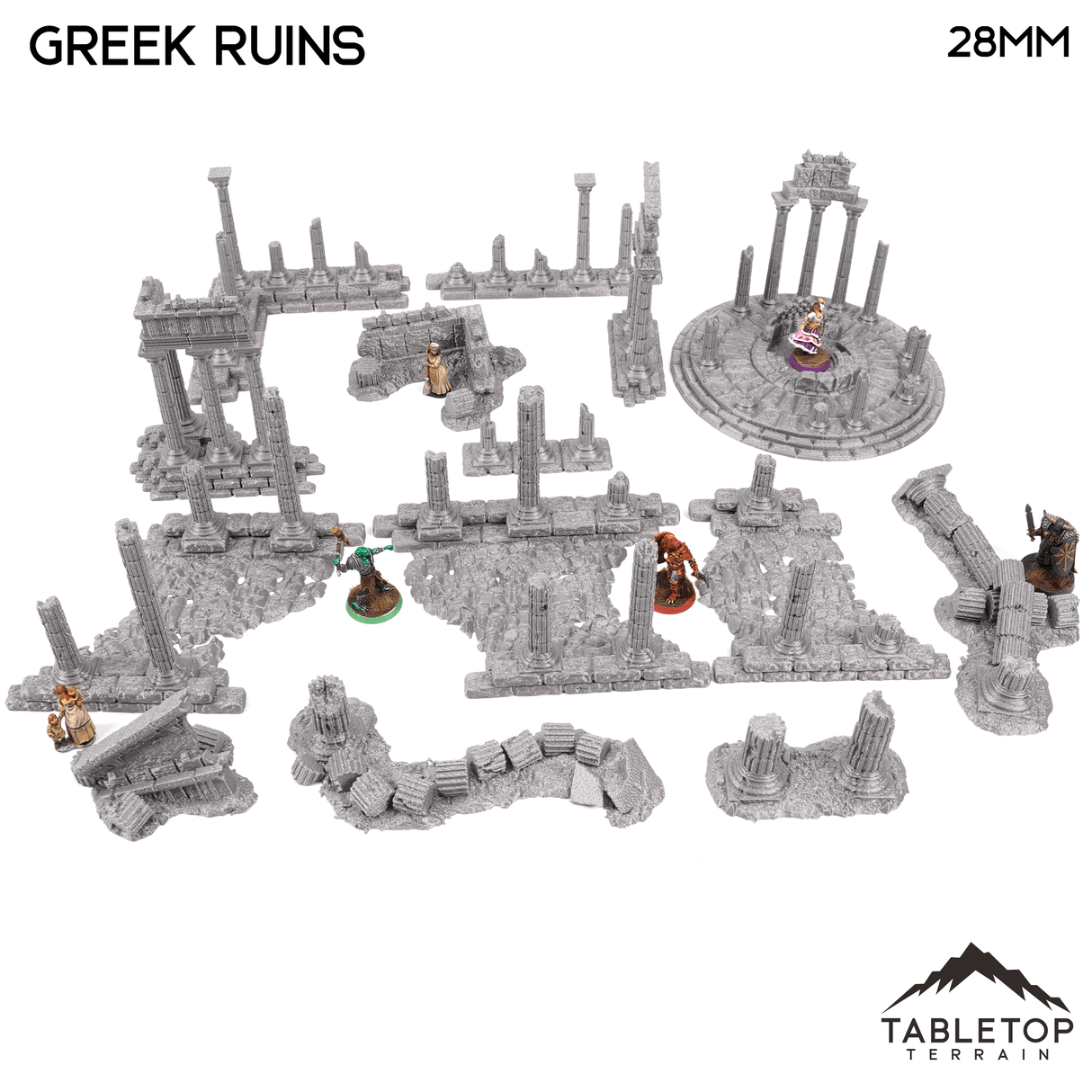 Tabletop Terrain Scatter Terrain Greek Ruins - Fantasy Scatter Terrain
