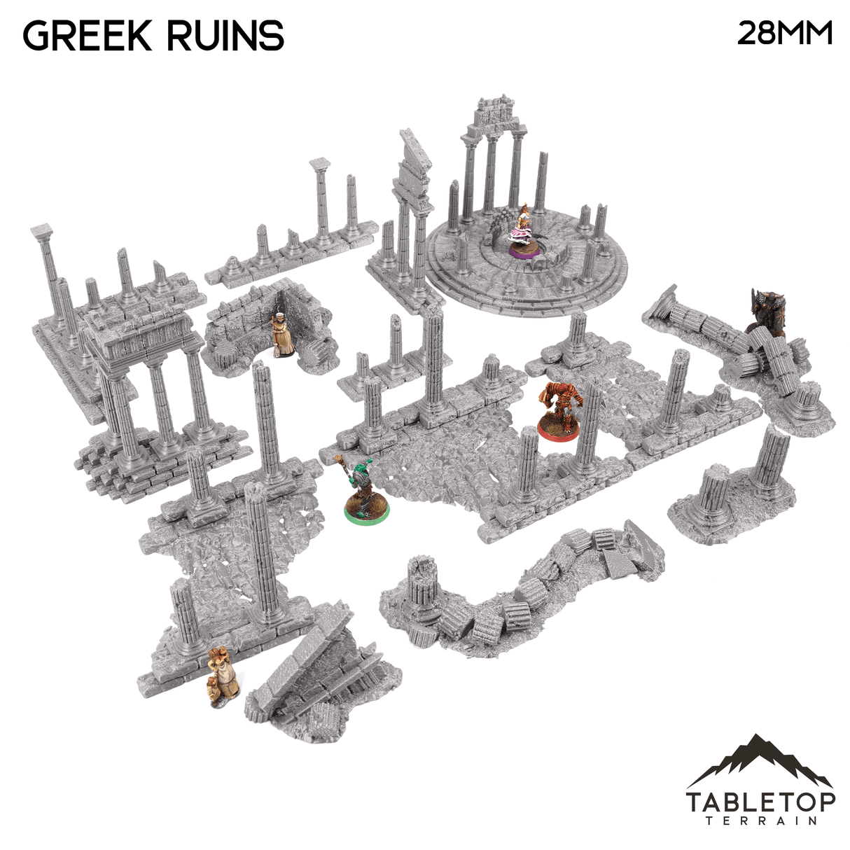 Tabletop Terrain Scatter Terrain Greek Ruins - Fantasy Scatter Terrain
