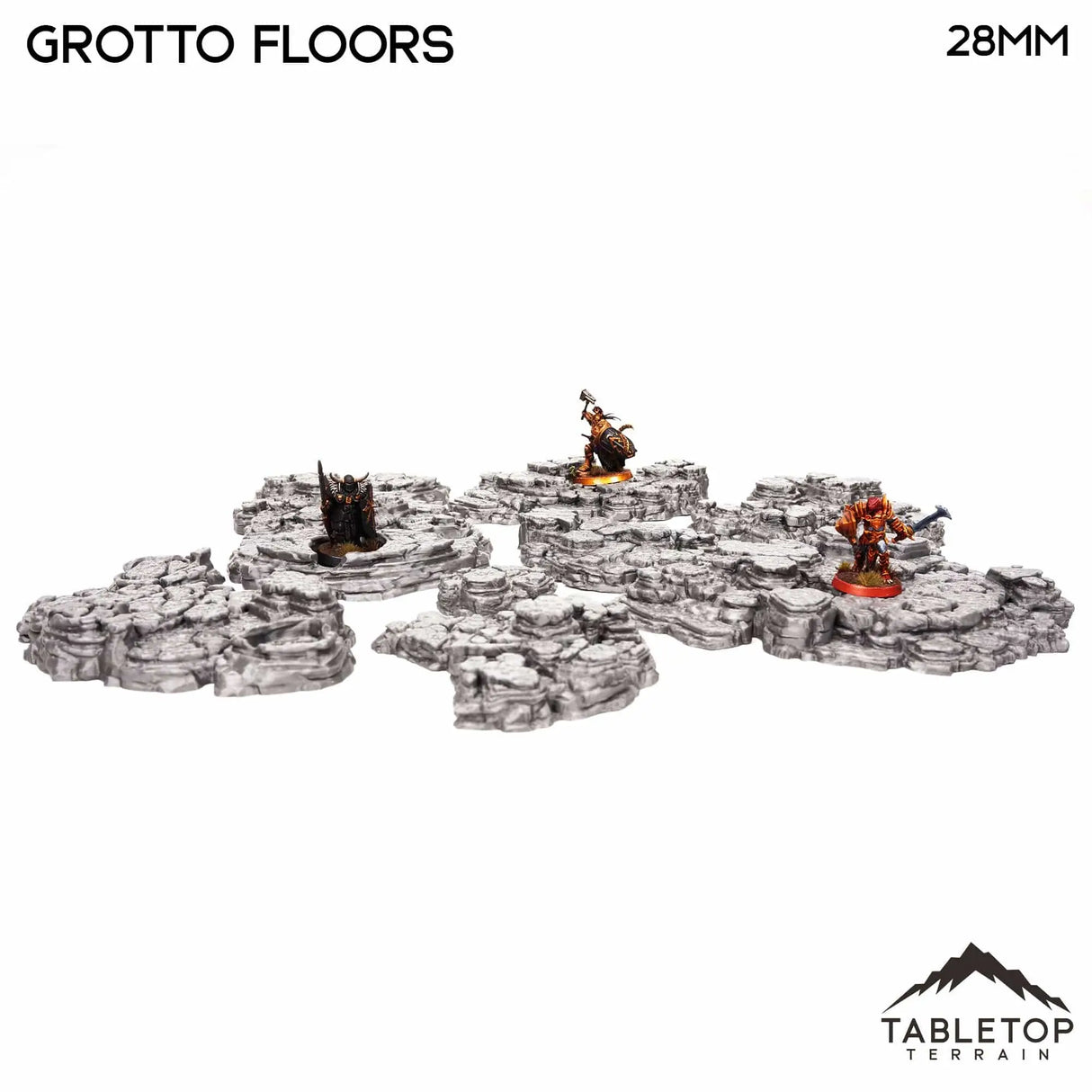 Tabletop Terrain Scatter Terrain Grotto Floors / Crystal / Shroom - Fantasy Scatter Terrain