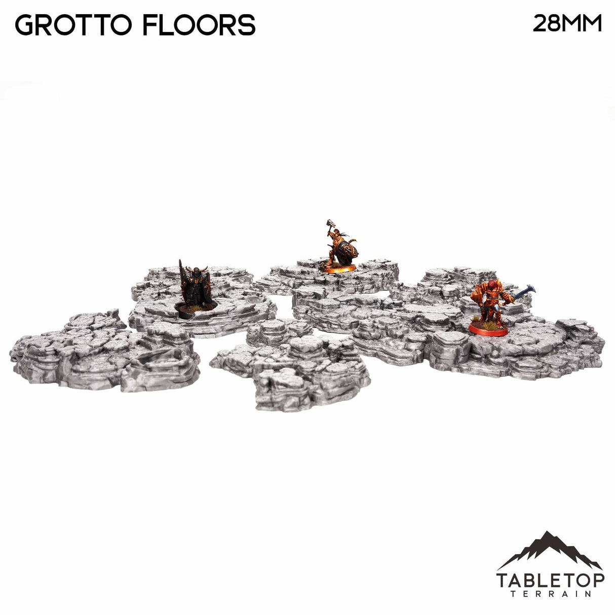 Tabletop Terrain Scatter Terrain Grotto Floors / Crystal / Shroom - Fantasy Scatter Terrain