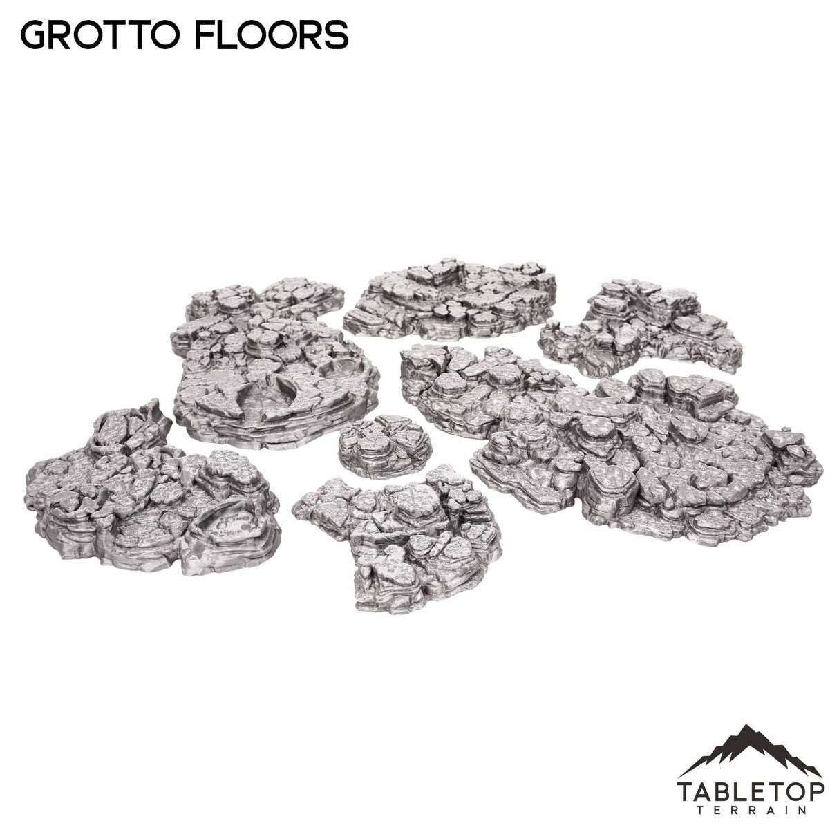 Tabletop Terrain Scatter Terrain Grotto Floors / Crystal / Shroom - Fantasy Scatter Terrain