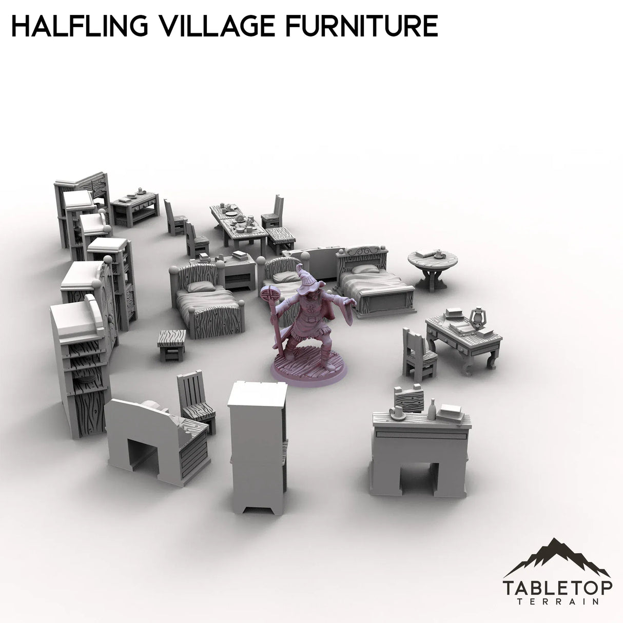 Tabletop Terrain Scatter Terrain Halfling Village Furniture