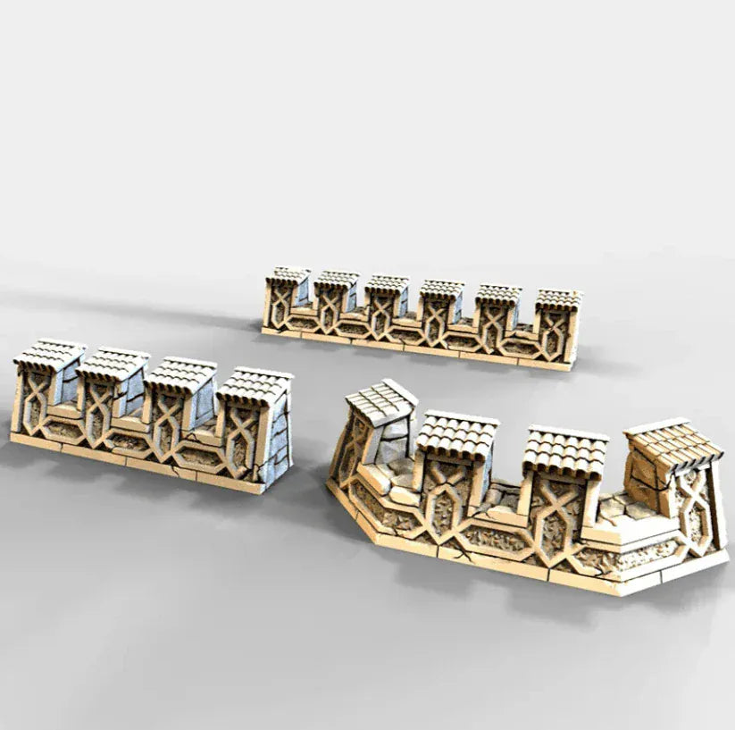 Tabletop Terrain Scatter Terrain Ironhelm Barricades - Dwarven Fantasy Scatter Terrain