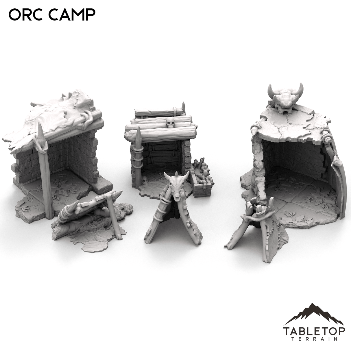 Tabletop Terrain Scatter Terrain Orc Camp - Kingdom of Azragor