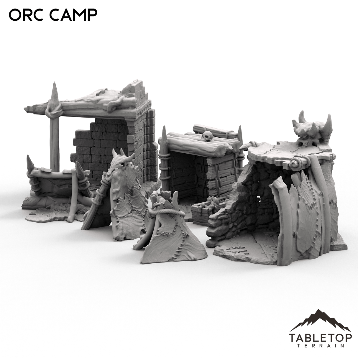 Tabletop Terrain Scatter Terrain Orc Camp - Kingdom of Azragor