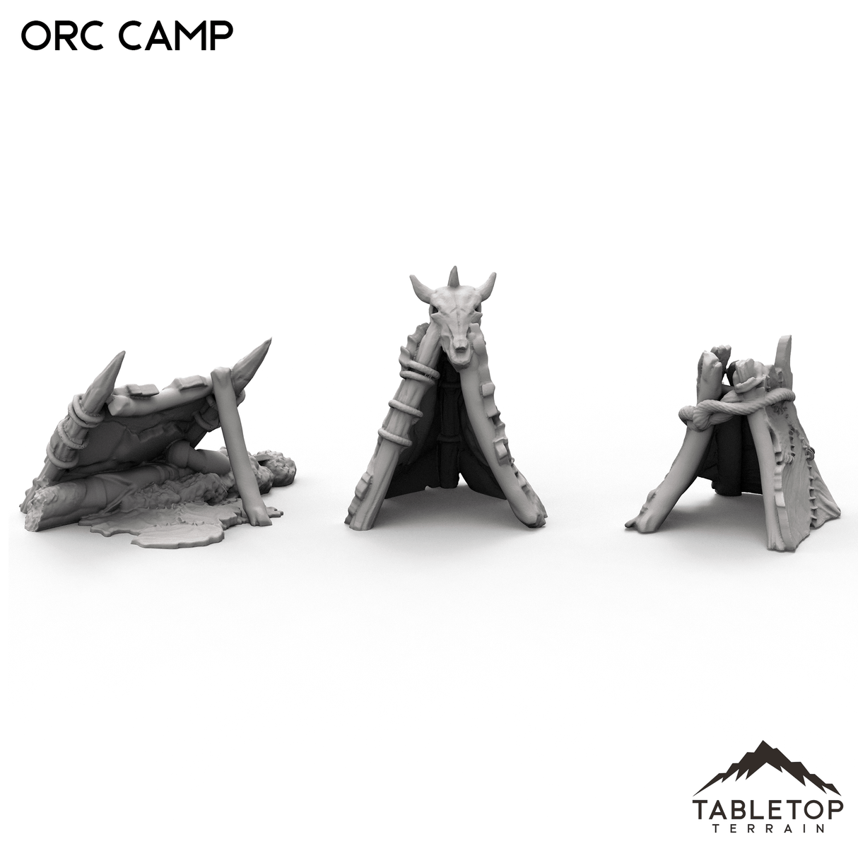Tabletop Terrain Scatter Terrain Orc Camp - Kingdom of Azragor