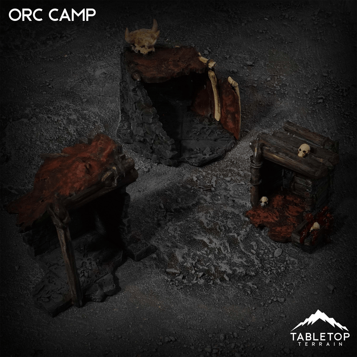Tabletop Terrain Scatter Terrain Orc Camp - Kingdom of Azragor